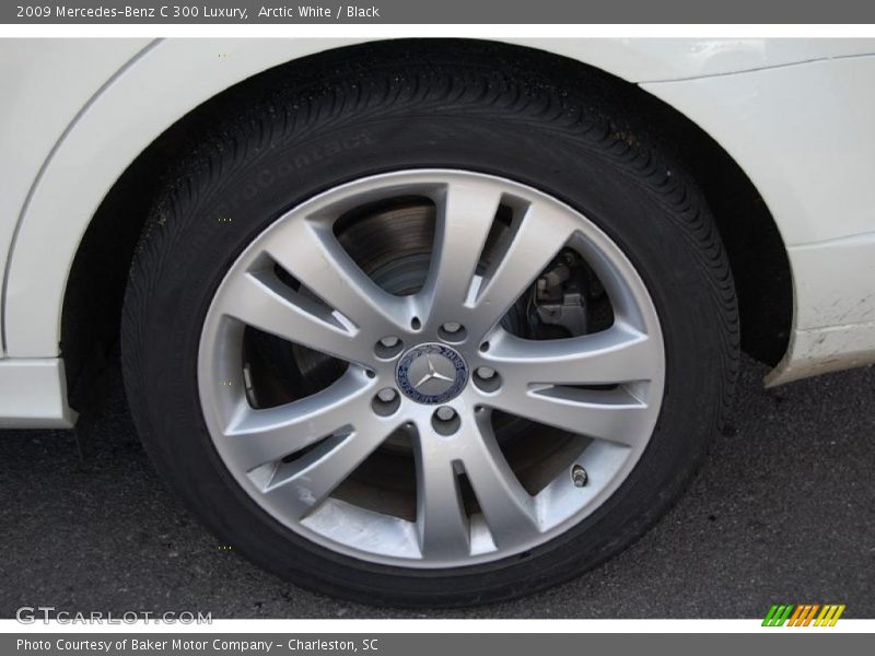 Arctic White / Black 2009 Mercedes-Benz C 300 Luxury