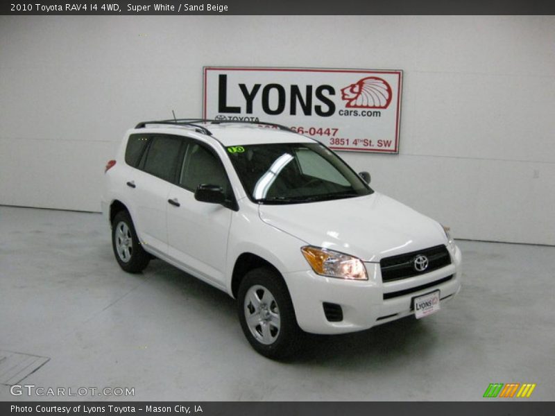 Super White / Sand Beige 2010 Toyota RAV4 I4 4WD
