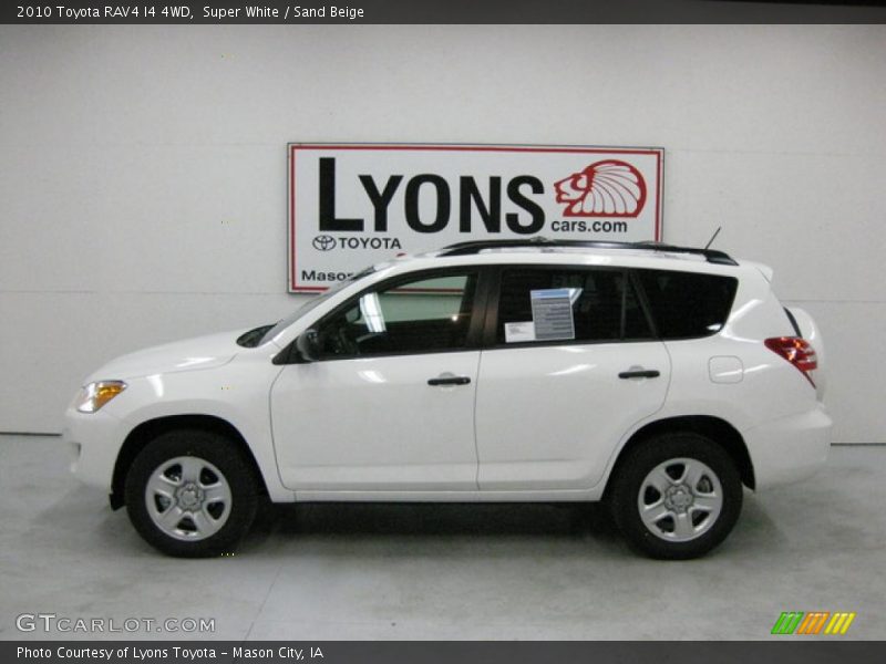Super White / Sand Beige 2010 Toyota RAV4 I4 4WD