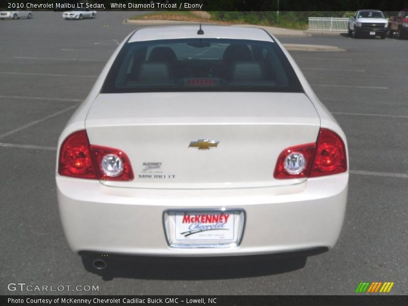 White Diamond Tricoat / Ebony 2010 Chevrolet Malibu LT Sedan