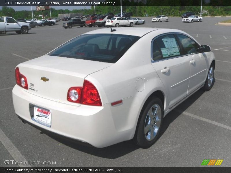 White Diamond Tricoat / Ebony 2010 Chevrolet Malibu LT Sedan