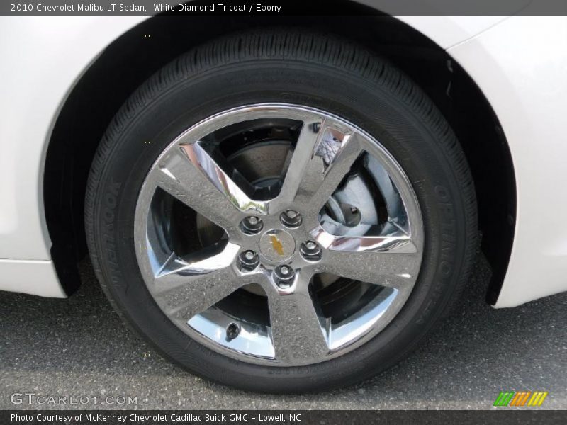 White Diamond Tricoat / Ebony 2010 Chevrolet Malibu LT Sedan