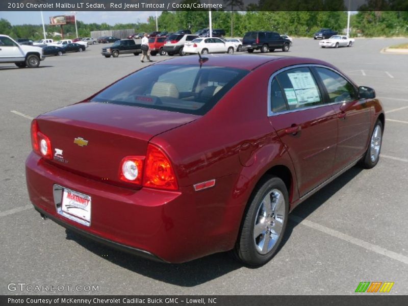 Red Jewel Tintcoat / Cocoa/Cashmere 2010 Chevrolet Malibu LT Sedan