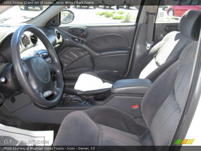 Arctic White / Dark Pewter 2002 Pontiac Grand Am SE Sedan