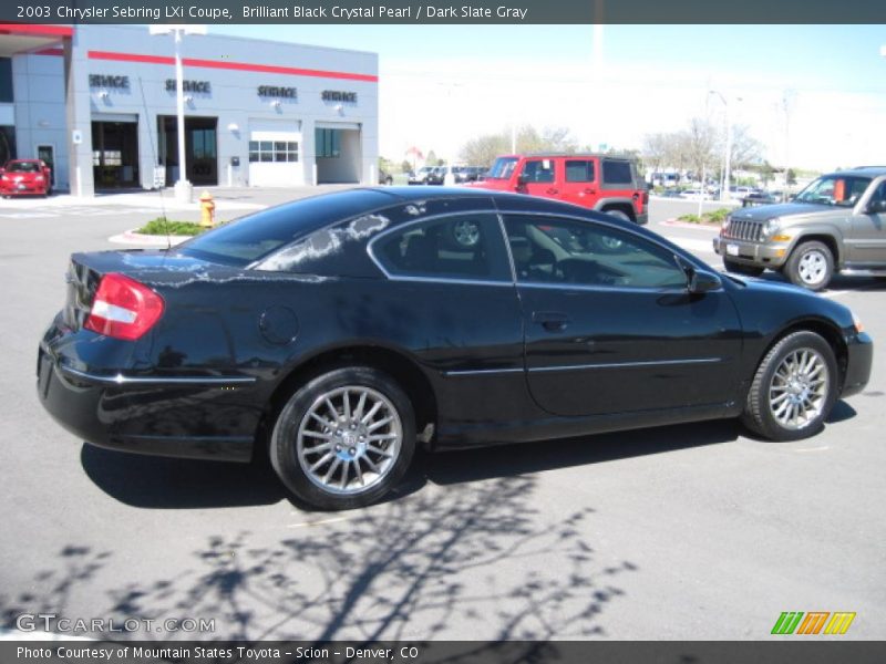 Brilliant Black Crystal Pearl / Dark Slate Gray 2003 Chrysler Sebring LXi Coupe