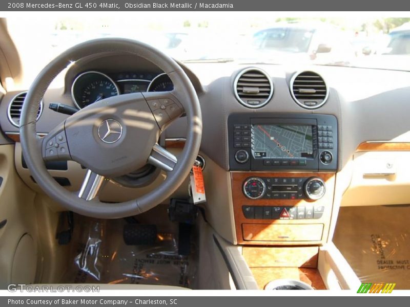Obsidian Black Metallic / Macadamia 2008 Mercedes-Benz GL 450 4Matic