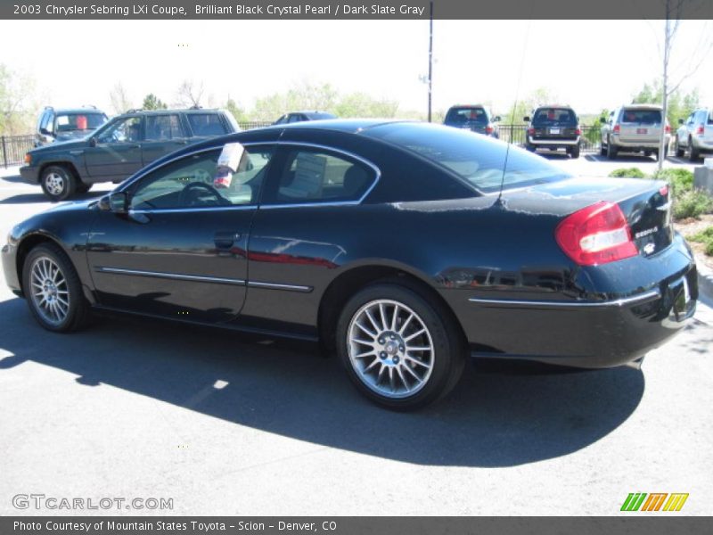 Brilliant Black Crystal Pearl / Dark Slate Gray 2003 Chrysler Sebring LXi Coupe
