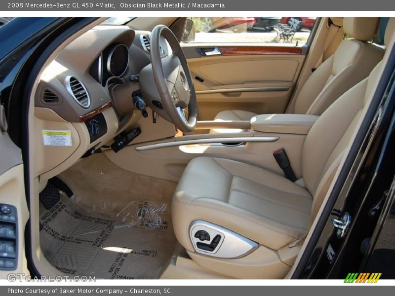 Obsidian Black Metallic / Macadamia 2008 Mercedes-Benz GL 450 4Matic