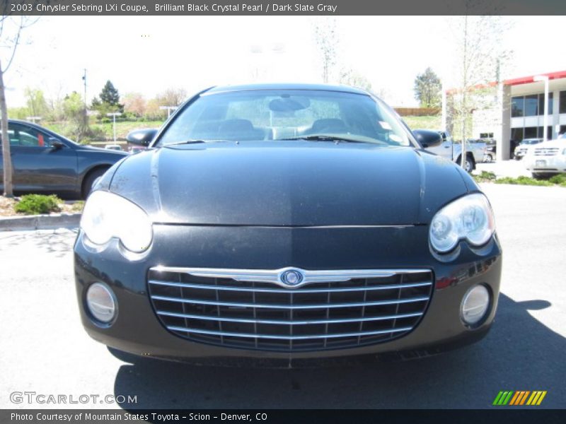 Brilliant Black Crystal Pearl / Dark Slate Gray 2003 Chrysler Sebring LXi Coupe