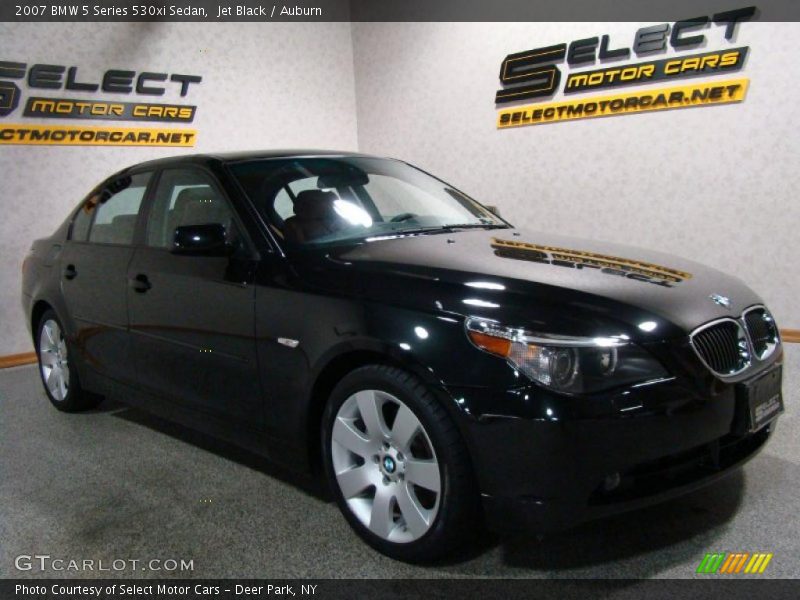 Jet Black / Auburn 2007 BMW 5 Series 530xi Sedan