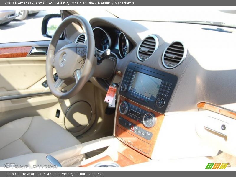 Obsidian Black Metallic / Macadamia 2008 Mercedes-Benz GL 450 4Matic