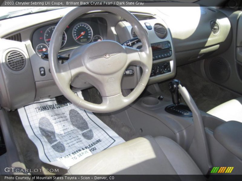 Brilliant Black Crystal Pearl / Dark Slate Gray 2003 Chrysler Sebring LXi Coupe