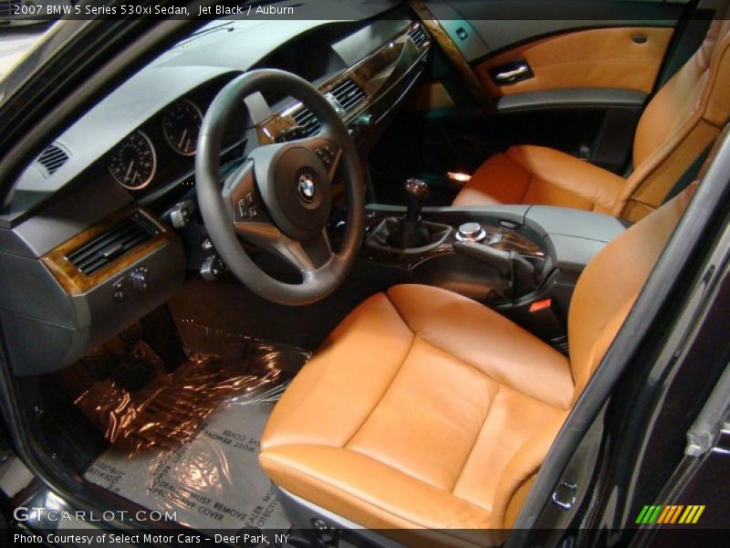 Jet Black / Auburn 2007 BMW 5 Series 530xi Sedan