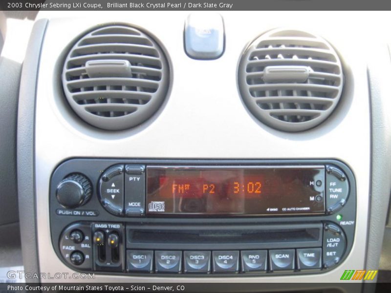 Brilliant Black Crystal Pearl / Dark Slate Gray 2003 Chrysler Sebring LXi Coupe