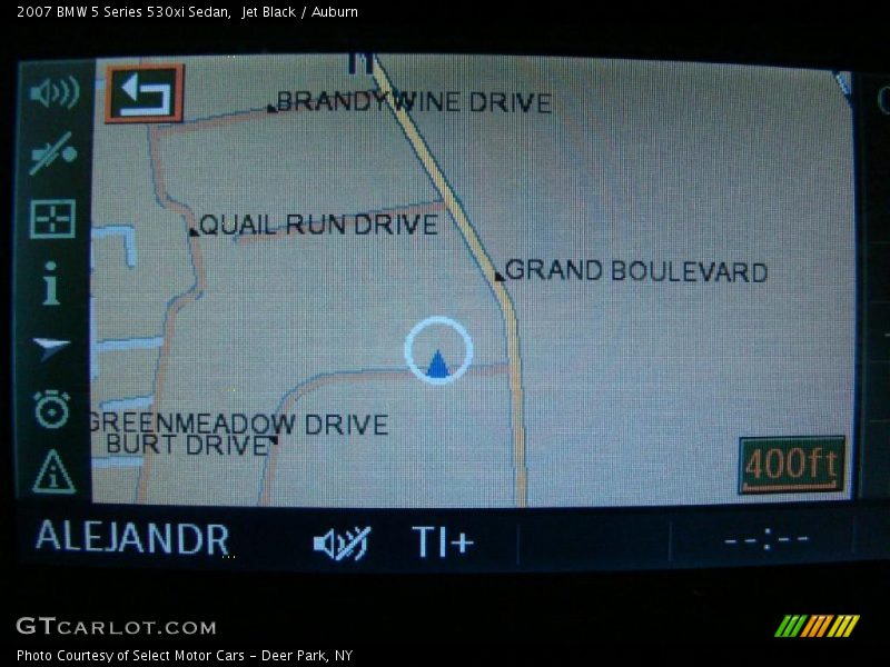 Jet Black / Auburn 2007 BMW 5 Series 530xi Sedan