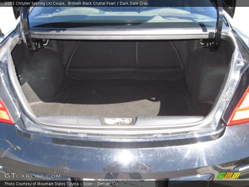 Brilliant Black Crystal Pearl / Dark Slate Gray 2003 Chrysler Sebring LXi Coupe