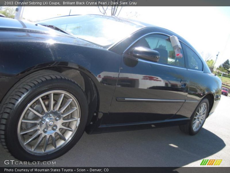 Brilliant Black Crystal Pearl / Dark Slate Gray 2003 Chrysler Sebring LXi Coupe