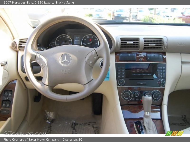 Black / Stone 2007 Mercedes-Benz C 280 Luxury