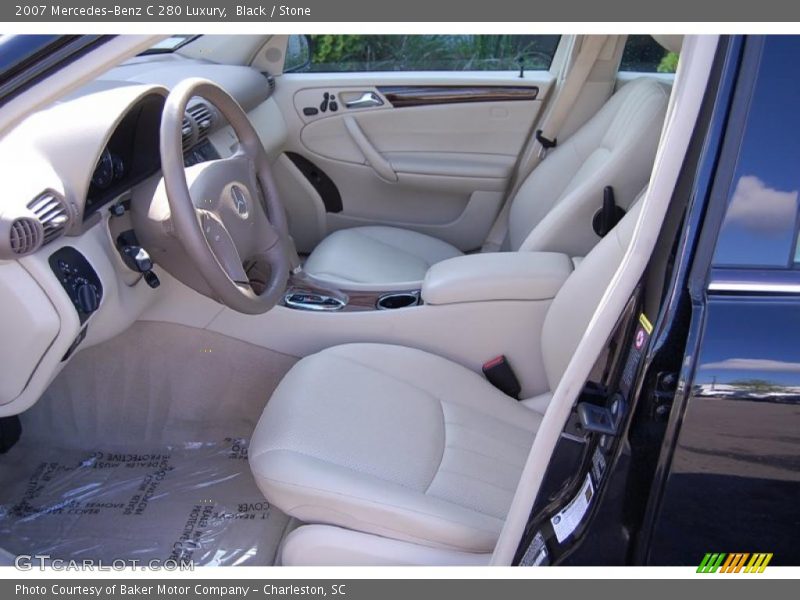 Black / Stone 2007 Mercedes-Benz C 280 Luxury