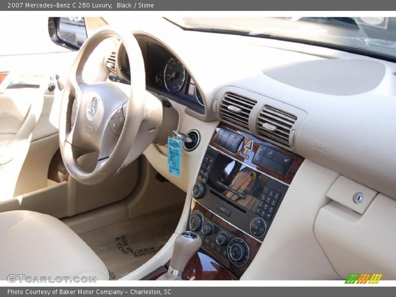 Black / Stone 2007 Mercedes-Benz C 280 Luxury