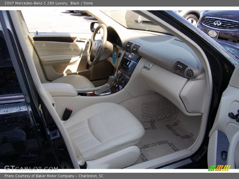 Black / Stone 2007 Mercedes-Benz C 280 Luxury