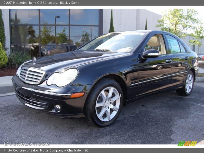 Black / Stone 2007 Mercedes-Benz C 280 Luxury