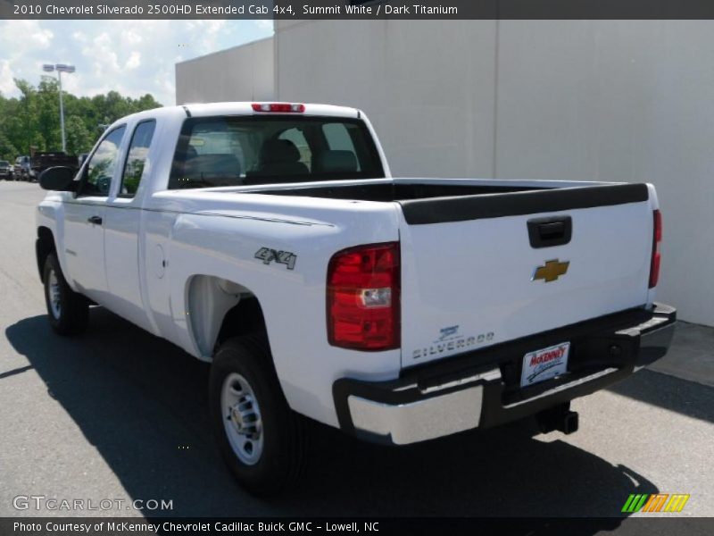 Summit White / Dark Titanium 2010 Chevrolet Silverado 2500HD Extended Cab 4x4
