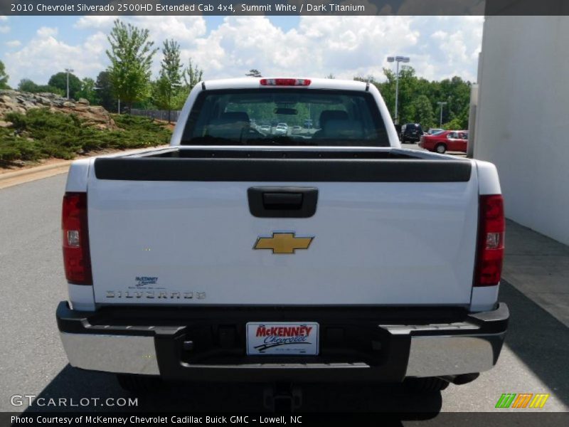 Summit White / Dark Titanium 2010 Chevrolet Silverado 2500HD Extended Cab 4x4