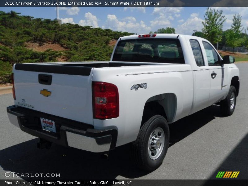 Summit White / Dark Titanium 2010 Chevrolet Silverado 2500HD Extended Cab 4x4