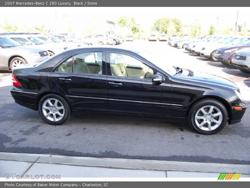 Black / Stone 2007 Mercedes-Benz C 280 Luxury