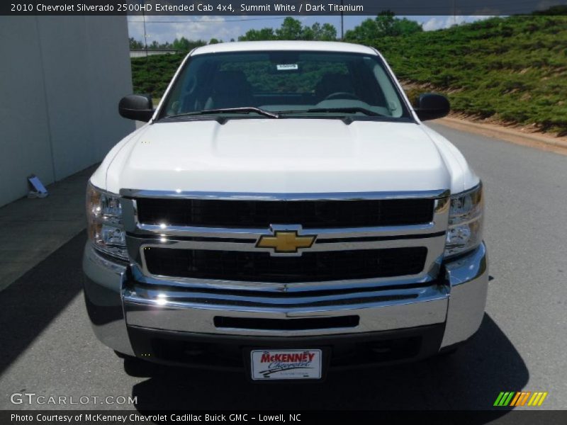 Summit White / Dark Titanium 2010 Chevrolet Silverado 2500HD Extended Cab 4x4
