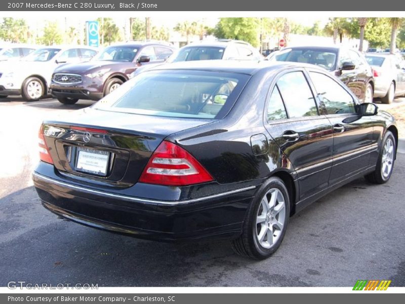 Black / Stone 2007 Mercedes-Benz C 280 Luxury