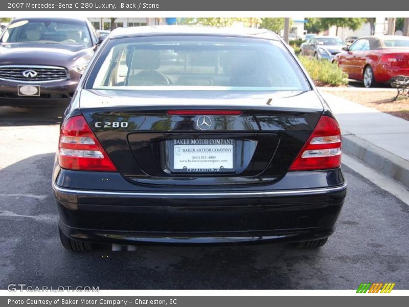 Black / Stone 2007 Mercedes-Benz C 280 Luxury