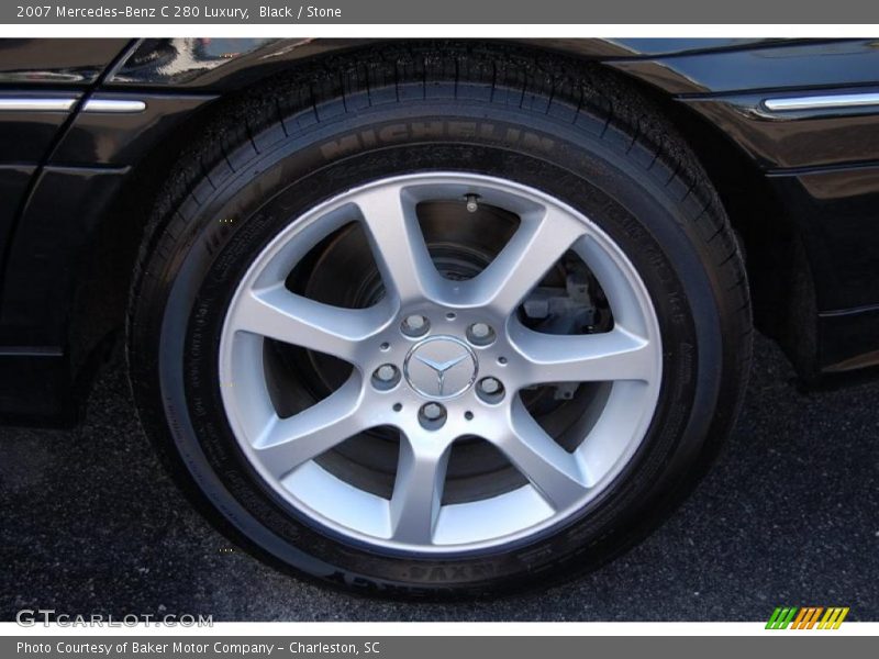 Black / Stone 2007 Mercedes-Benz C 280 Luxury