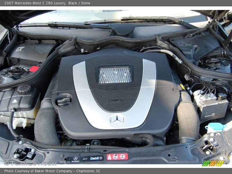 Black / Stone 2007 Mercedes-Benz C 280 Luxury