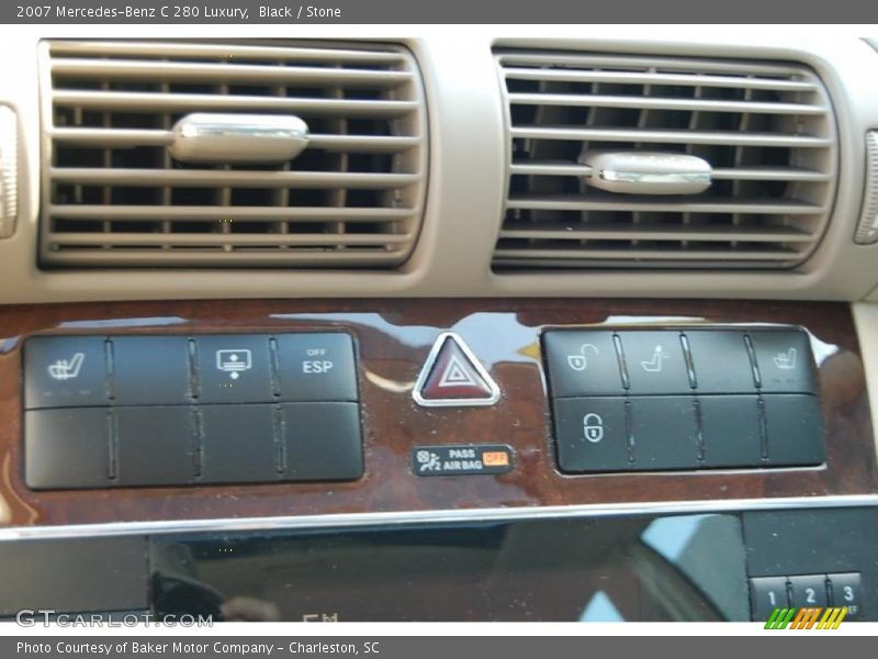 Black / Stone 2007 Mercedes-Benz C 280 Luxury