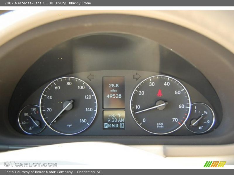 Black / Stone 2007 Mercedes-Benz C 280 Luxury