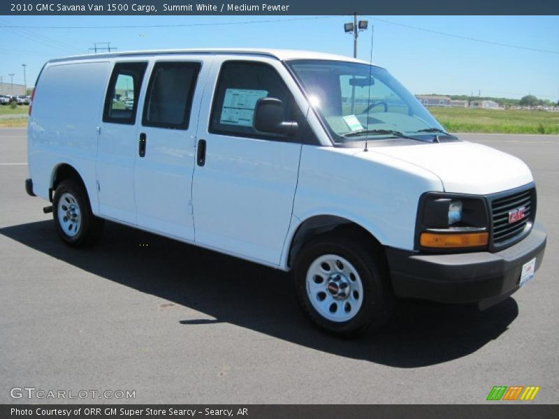 Summit White / Medium Pewter 2010 GMC Savana Van 1500 Cargo