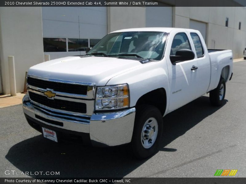 Summit White / Dark Titanium 2010 Chevrolet Silverado 2500HD Extended Cab 4x4