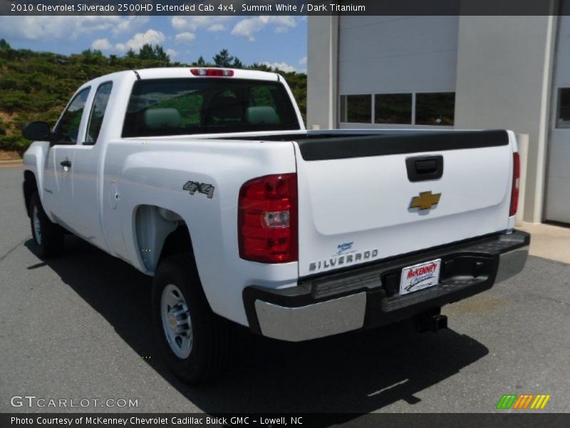 Summit White / Dark Titanium 2010 Chevrolet Silverado 2500HD Extended Cab 4x4