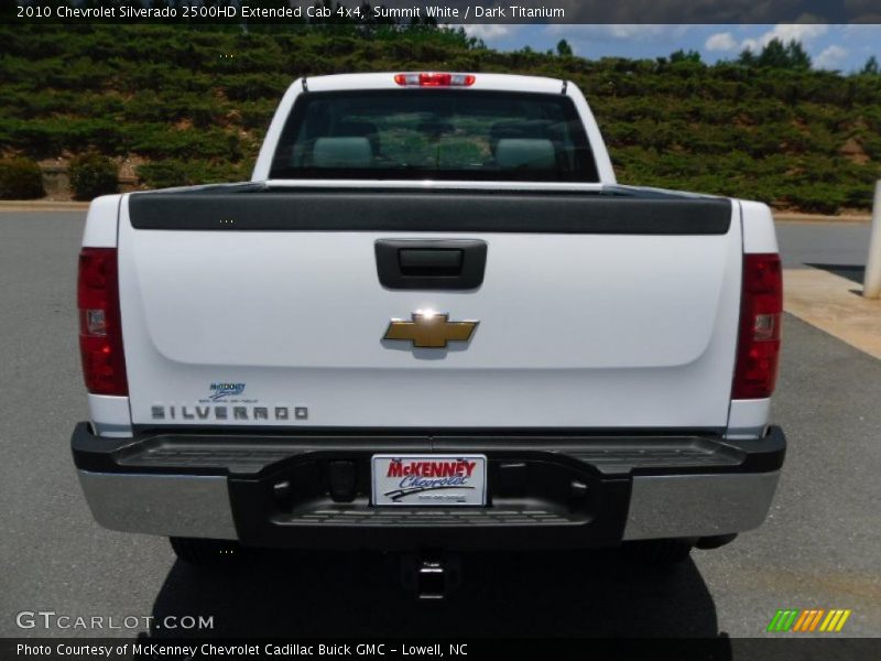 Summit White / Dark Titanium 2010 Chevrolet Silverado 2500HD Extended Cab 4x4