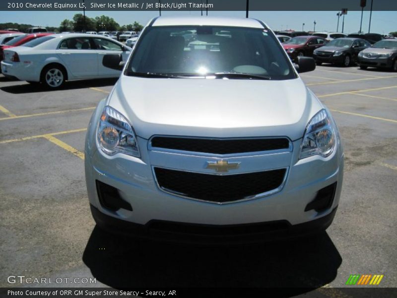 Silver Ice Metallic / Jet Black/Light Titanium 2010 Chevrolet Equinox LS