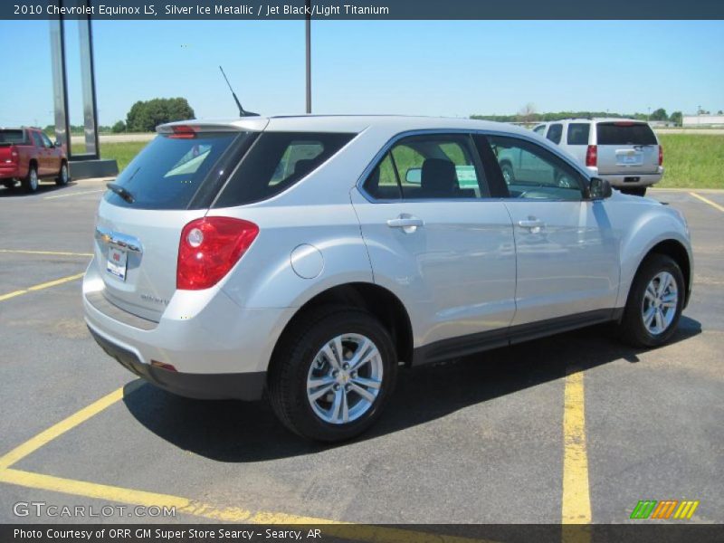 Silver Ice Metallic / Jet Black/Light Titanium 2010 Chevrolet Equinox LS