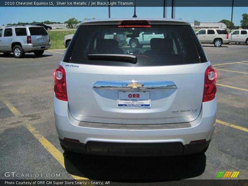 Silver Ice Metallic / Jet Black/Light Titanium 2010 Chevrolet Equinox LS