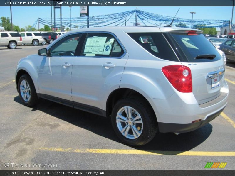 Silver Ice Metallic / Jet Black/Light Titanium 2010 Chevrolet Equinox LS