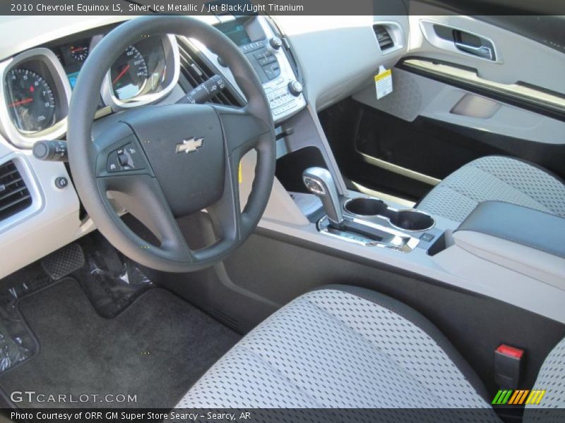 Silver Ice Metallic / Jet Black/Light Titanium 2010 Chevrolet Equinox LS