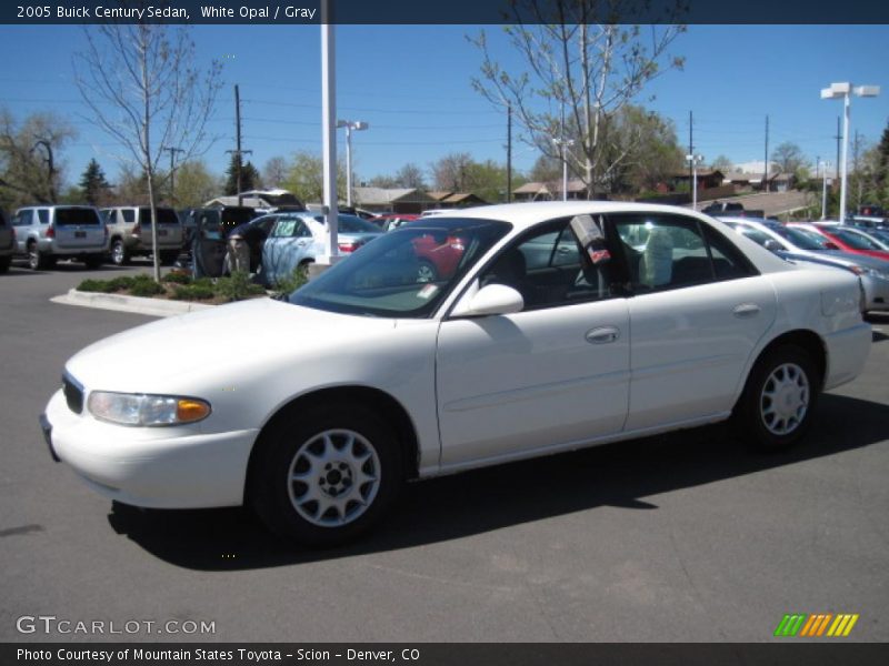 White Opal / Gray 2005 Buick Century Sedan