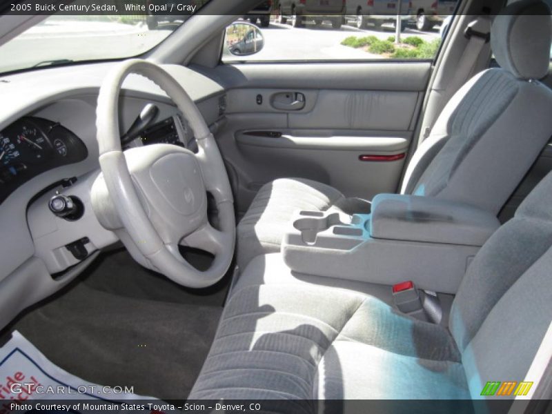 White Opal / Gray 2005 Buick Century Sedan