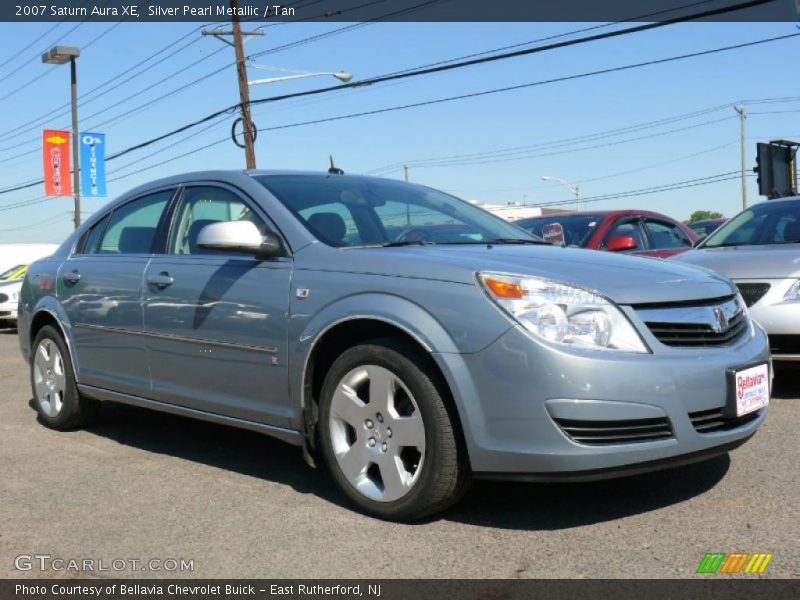 Silver Pearl Metallic / Tan 2007 Saturn Aura XE