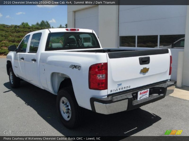 Summit White / Dark Titanium 2010 Chevrolet Silverado 2500HD Crew Cab 4x4